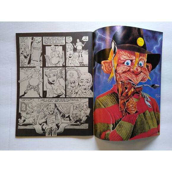 Cracked Monster Party Magazine Freddy Nightmare Elm Street 22 Halloween Horror - Picture 7 of 8